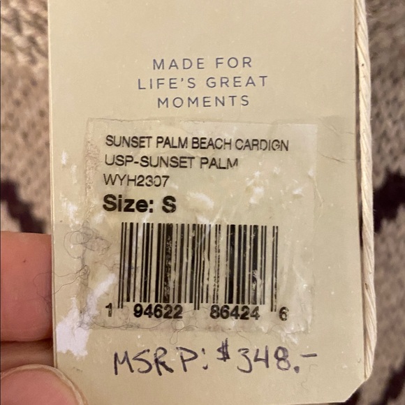 NWT Faherty Sunset Palm Beach Cardigan - Picture 7 of 13